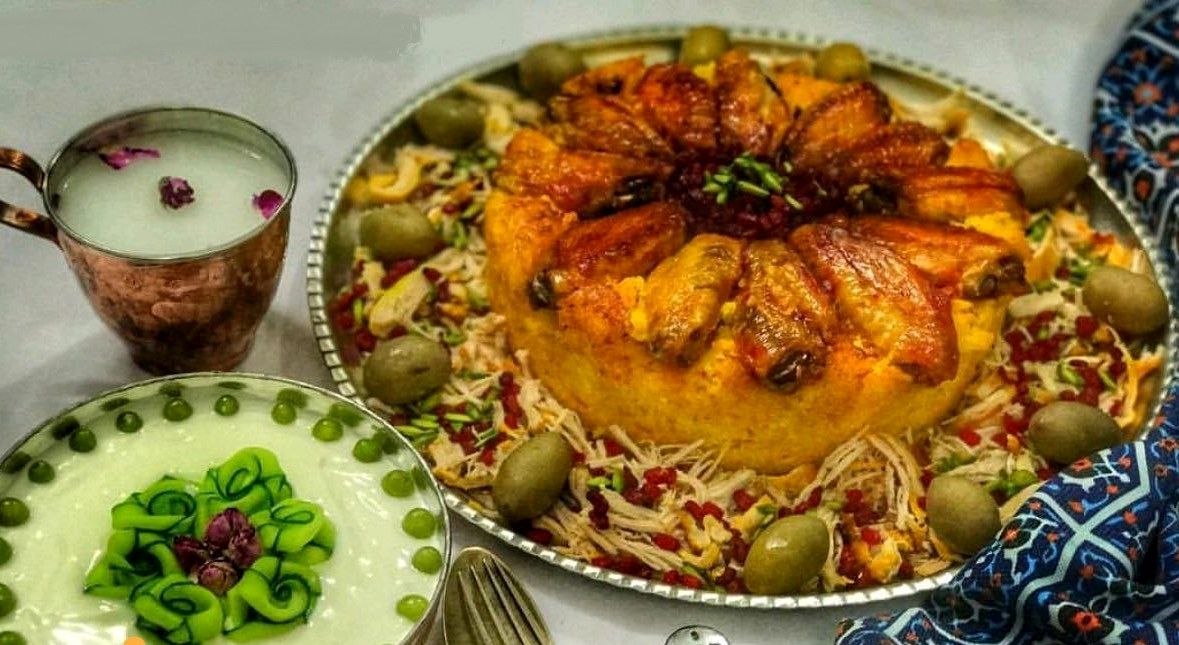 دستورپخت ته‌انداز مرغ با سس پستو