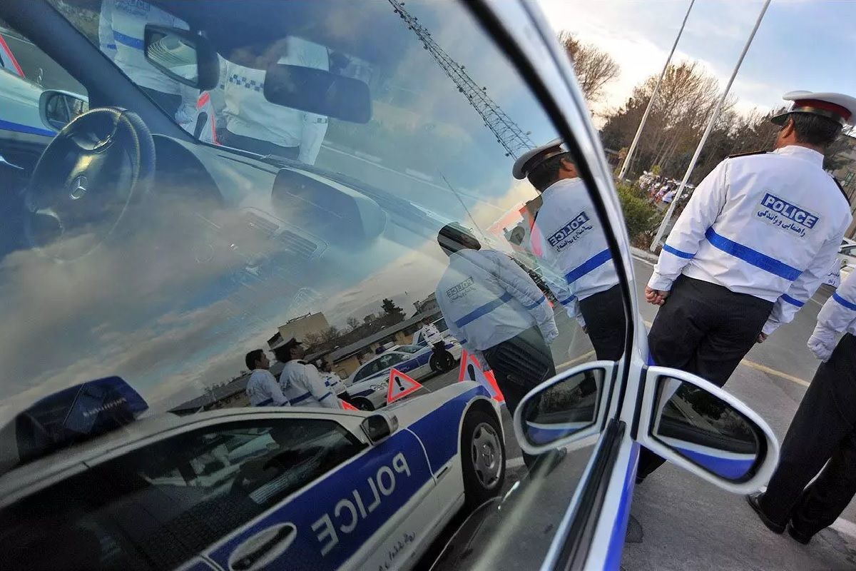 عکس| آتش زدن مامور پلیس‌ راهور در مشهد!