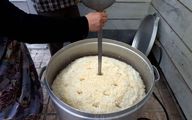 علی پروین و تاج پای دیگ نذری (ویدئو)