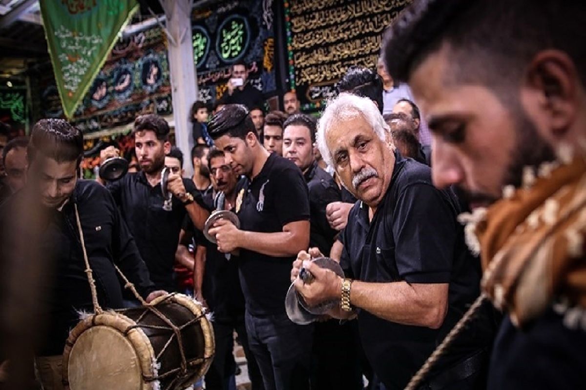 تصاویر خاص آیین سنج و دمام تاسوعای بوشهر