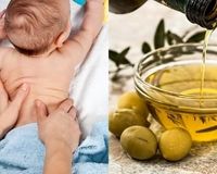 شش تاثیر باورنکردنی از فواید ماساژ نوزاد با روغن زیتون