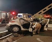 حادثه مرگبار در بزرگراه بابایی؛ دو قربانی در تصادف 206