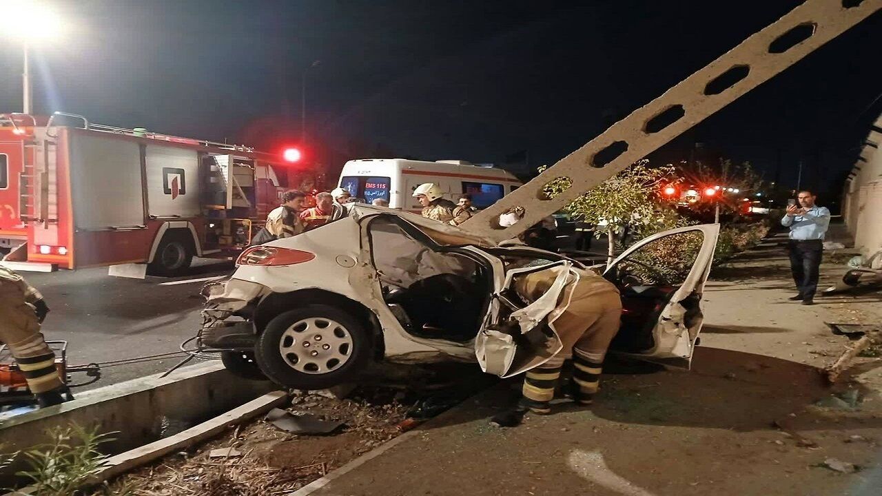 حادثه مرگبار در بزرگراه بابایی؛ دو قربانی در تصادف 206